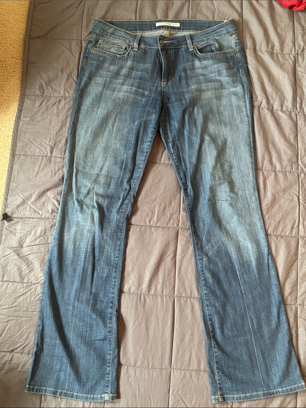 Joe's Jeans Women's Honey Cut Blue Wide Leg Flare Jeans